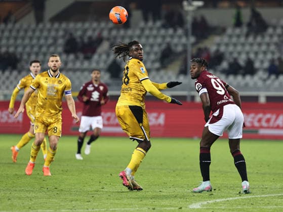 CALCIO - Serie A - Torino FC vs Udinese Calcio Oumar Solet particPhoto by IPA ABACAPRESS.COMtes at the Serie A 2025-2026 match between Torino v Udinese in Torino, on Wednesday January 7, 2026. Turin Italy  Copyright: xIPAxSport ABACAx