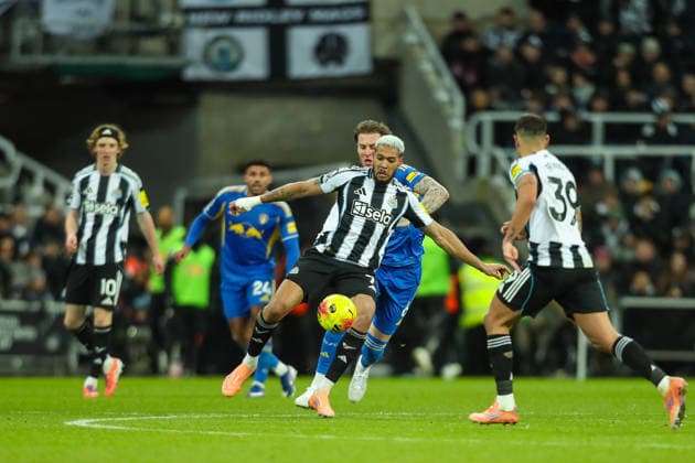 Newcastle United v Leeds United, Premier League Joelinton Of Newcastle United in action during the Newcastle United v Leeds United Premier League match at St. James Park, Newcastle Upon Tyne, England on 7 January 2026 Credit: Lee Keuneke Every Second Media Editorial use only. All images are copyright Every Second Media Limited. No images may be reproduced without prior permission. All rights reserved. Premier League and Football League images are subject to licensing agreements with Football DataCo Limited. see https: www.football-dataco.com Copyright: xIMAGO EveryxSecondxMediax ESM-1740-0155 LeexKeunekex xEveryxSecondxMediax