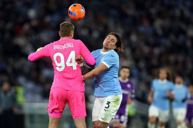 Rome, Italy - January 7, 2026: Ivan Provedel of SS Lazio , Luca Pellegrini of SS Lazio seen in action during the Serie A Enilive 2025-2026 football match between SS Lazio vs ACF Fiorentina at Olympic Stadium.  Copyright: xmarcoxiacobuccix xipa-agency.netx xmarcoxiacobuccix IPA_Agency_IPA69798315  Copyright: xIMAGO marcoxiacobuccix xipa-agency.netx xIMAGO IndependentxPhotoxAgencyxInt.x IPA_Agency_IPA69798315