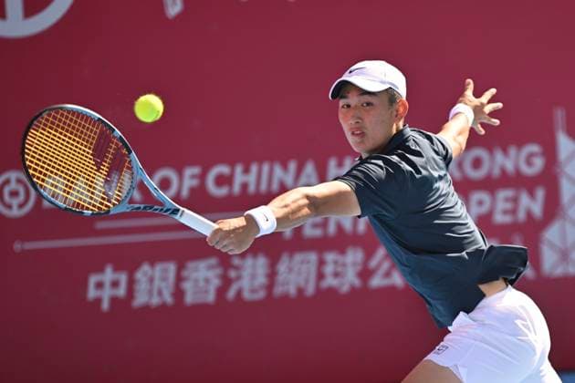 Hong Kong Tennis Open(ATP250) - Day 5 Juncheng Shang, a Chinese tennis player, during a match at the Hong Kong Tennis Open(ATP250) on January 8, 2026 in Hong Kong. (Photo by Kobe Li Nexpher Images) Hong Kong
