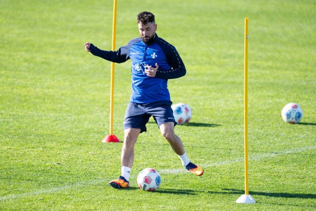 Marco Richter (SV Darmstadt 1898, 23) am Ball, ESP, SV Darmstadt 98, Fussball, 2. Bundesliga, Trainingslager in El Saler, 5. Tag, 08.01.2026. ESP, SV Darmstadt 98, Fussball, 2. Bundesliga, Trainingslager in El Saler, 5. Tag El Saler