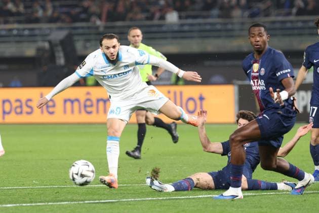 OM - PSG au Koweit PHOTOPQR LA PROVENCE PHILIPPE LAURENSON ; KowevØt ; 08 01 2026 ; Trophv e des champions : l‚ÄôOlympique de Marseille (OM) affronte le Paris Saint-Germain (PSG) au Jaber Al-Ahmad International Stadium de KowevØt City (KowevØt) KowevØt KowevØt France  Copyright: xPHOTOPQR LAxPROVENCE MAXPPPxPHILIPPExLAURENSONx 20260108PVL8319 20260108PVL8319