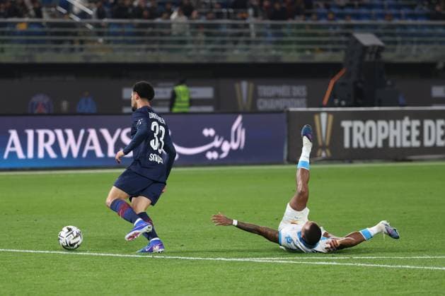 OM - PSG au Koweit PHOTOPQR LA PROVENCE PHILIPPE LAURENSON ; KowevØt ; 08 01 2026 ; Trophv e des champions : l‚ÄôOlympique de Marseille (OM) affronte le Paris Saint-Germain (PSG) au Jaber Al-Ahmad International Stadium de KowevØt City (KowevØt) KowevØt KowevØt France  Copyright: xPHOTOPQR LAxPROVENCE MAXPPPxPHILIPPExLAURENSONx 20260108PVL8326 20260108PVL8326
