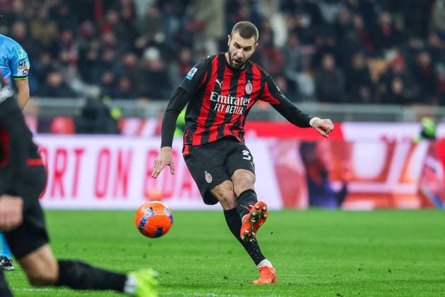 AC Milan vs Genoa CFC - Serie A 2025 26 - 08 01 2026 Strahinja Pavlovic of AC Milan seen in action during Serie A 2025 26 football match between AC Milan and Genoa CFC at San Siro Stadium in Milan Copyright: xBEAUTIFULxSPORTS Carabellix