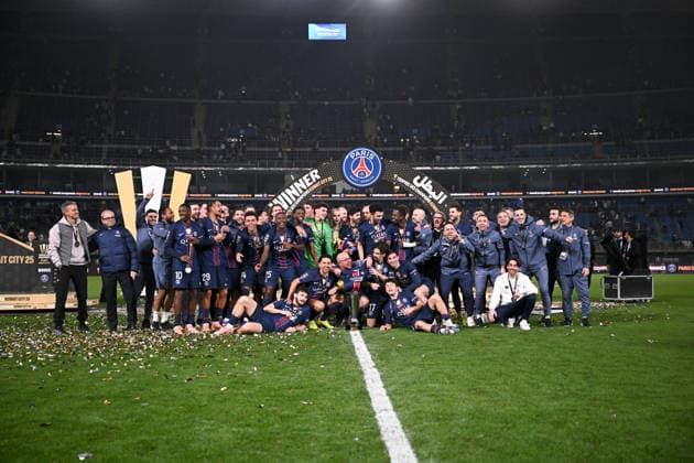 Paris Saint-Germain v Olympique de Marseille - Trophee des Champions 2026 Equipe de football du PSG during the Trophee des Champions 2026 match between Paris and Marseille on January 8, 2026 at Jaber Al-Ahmad International Stadium in Kuwait City, Kuwait. Kuwait City KoweÃ¯t  Copyright: xFEPx 776439955