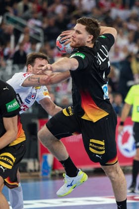 ZAGREB, CROATIA - JANUARY 8, 2026: Friendly match between Croatia and Germany, preparation for EURO 2026. GOLLA Johannes (4) 