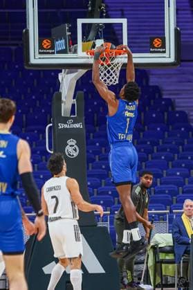 8th January 2026; Movistar Arena; Madrid, Spain; Turkish Airlines Euroleague Basketball; Spain, Real Madrid vs Maccabi Rapyd Tel Aviv; Hoard (Maccabi) Euroleague Basketball Real Madrid v Maccabi Rapyd Tel Aviv 900 Cordon Press  900 CordonxPress LOF - Euroleague Basketball Real Madrid v Maccabi Rapyd Tel Aviv