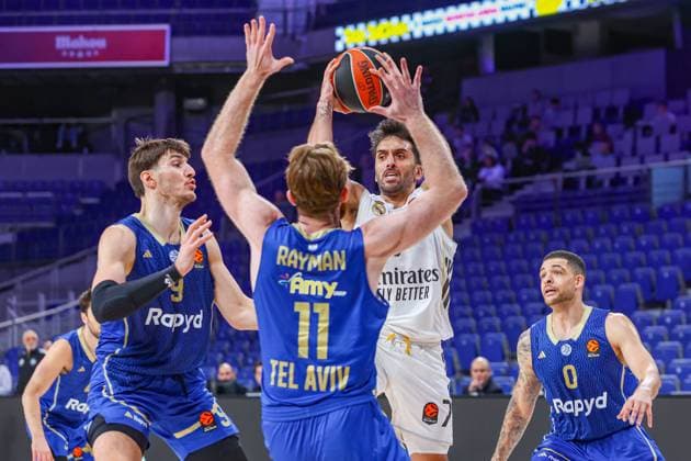 8th January 2026; Movistar Arena; Madrid, Spain; Turkish Airlines Euroleague Basketball; Spain, Real Madrid vs Maccabi Rapyd Tel Aviv; Facundo Campazzo (Real Madrid) Euroleague Basketball Real Madrid v Maccabi Rapyd Tel Aviv 900 Cordon Press  900 CordonxPress LOF - Euroleague Basketball Real Madrid v Maccabi Rapyd Tel Aviv