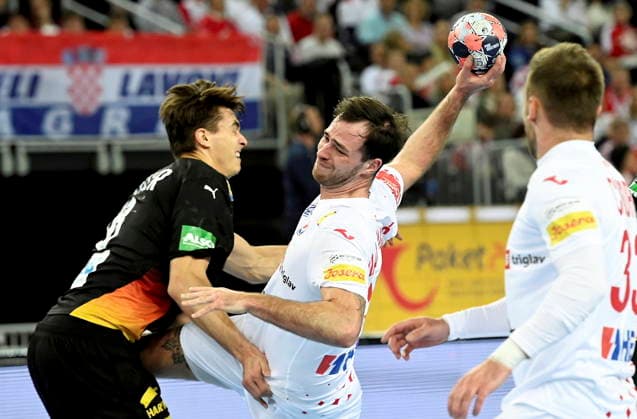 Zagreb, 080126. Arena Zagreb. Friendly handball match in preparation for the European Championship, EM, Europameisterschaft Croatia - Germany. In the photo: Veron Nacinovic. Photo: Ronald Gorsic CROPIX Copyright: xxRonaldxGorsicx hrvatska_njemacka16-080126