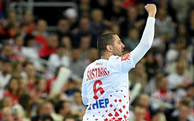 Zagreb, 080126. Arena Zagreb. Friendly handball match in preparation for the European Championship, EM, Europameisterschaft Croatia - Germany. In the photo: Zlatko Rauzan. Photo: Ronald Gorsic CROPIX Copyright: xxRonaldxGorsicx hrvatska_njemacka24-080126