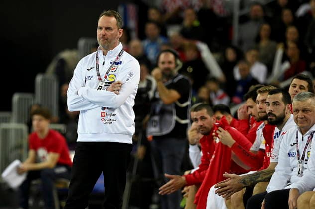 Zagreb, 080126. Arena Zagreb. Friendly handball match in preparation for the European Championship, EM, Europameisterschaft Croatia - Germany. In the photo: Dagur Sigurdsson. Photo: Ronald Gorsic CROPIX Copyright: xxRonaldxGorsicx hrvatska_njemacka27-080126