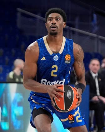 REAL MADRID v MACCABI RAPYD TEL AVIV. EUROLEAGUE 2025 2026. REGULAR SEASON. ROUND 21. Maccabi Rapyd Tel Aviv s Jimmy Clark III during Euroleague Regular Season Round 21 match. January 8, 2026. (ALTERPHOTOS Acero) MadridSpain  Copyright: xAcerox