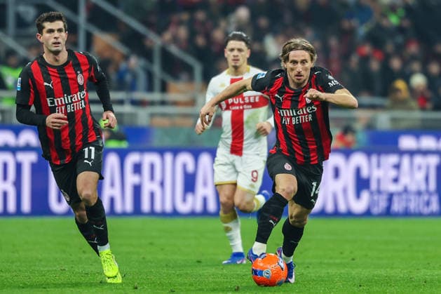 AC Milan vs Genoa CFC - Serie A 2025 26 - 08 01 2026 Luka Modric of AC Milan seen in action during Serie A 2025 26 football match between AC Milan and Genoa CFC at San Siro Stadium in Milan Copyright: xBEAUTIFULxSPORTS Carabellix