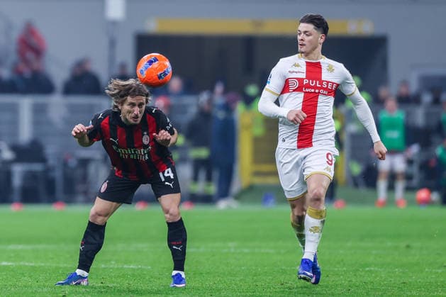 AC Milan vs Genoa CFC - Serie A 2025 26 - 08 01 2026 Luka Modric of AC Milan seen in action during Serie A 2025 26 football match between AC Milan and Genoa CFC at San Siro Stadium in Milan Copyright: xBEAUTIFULxSPORTS Carabellix
