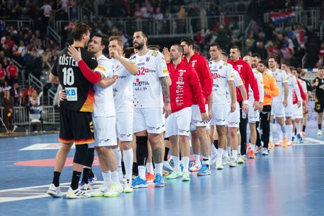 ZAGREB, CROATIA - JANUARY 8, 2026: Friendly match between Croatia and Germany, preparation for EURO 2026. Players after the match. 