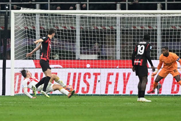 GOL, GOAL, LORENZO COLOMBO, scores, Genoa, Serie A 2025-26, Milan-Genoa 1-1, azione, action SERIE A 2025-26 MILAN-GENOA 1-1