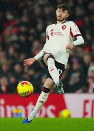 Conor Bradley of Liverpool Arsenal v Liverpool, Premier League, Football, Emirates Stadium, London, UK - 08 Jan 2026London Emirates Stadium United Kingdom EDITORIAL USE ONLY No use with unauthorised audio, video, data, fixture lists, club league logos or live services. Online in-match use limited to 120 images, no video emulation. No use in betting, games or single club league player publications. Copyright: xJavierxGarcia Shutterstockx 16232941ed