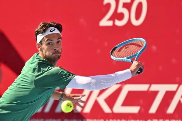 Hong Kong Tennis Open(ATP250) - Day 6 Lorenzo Musetti, an Italian tennis player, during a match at the Hong Kong Tennis Open(ATP250) on January 9, 2026 in Hong Kong. (Photo by Kobe Li Nexpher Images) Hong Kong
