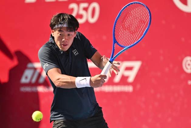 Hong Kong Tennis Open(ATP250) - Day 6 Coleman Wong, a Hong Kong tennis player, during a match at the Hong Kong Tennis Open(ATP250) on January 9, 2026 in Hong Kong. (Photo by Kobe Li Nexpher Images) Hong Kong