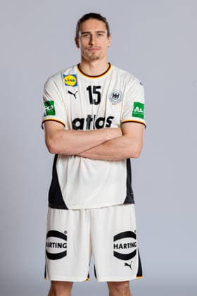 Muenchen: Handball DHB - Deutschland - Fotoshooting Juri Knorr (Deutschland) Deutschland