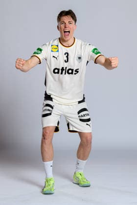Muenchen: Handball DHB - Deutschland - Fotoshooting Nils Lichtlein (Deutschland) Deutschland