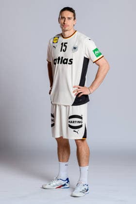 Muenchen: Handball DHB - Deutschland - Fotoshooting Juri Knorr (Deutschland) Deutschland