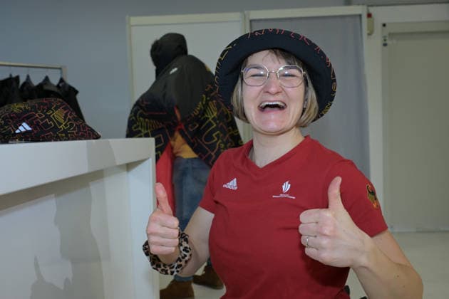 Impressions of the presentation of the official apparel for the upcoming Paralympics 2026 Milano-Cortina from their outfitter Adidas. Paralympics Outfitting MTC World of Fashion Muenchen Friday, 09.01.2026 Paralympian athlete FORSTER, Anna-Lena (Para Skiing alpine) is celebrating her first official outfitting for the Paralympics 2026. Today the National Teams of Para Ice hockey, Eishockey and Para Skiing Alpine have visited the MTC World of Fashion in Munich. They received their official apparel for the upcoming Paralympics 2026 Milano-Cortina from their outfitter Adidas.