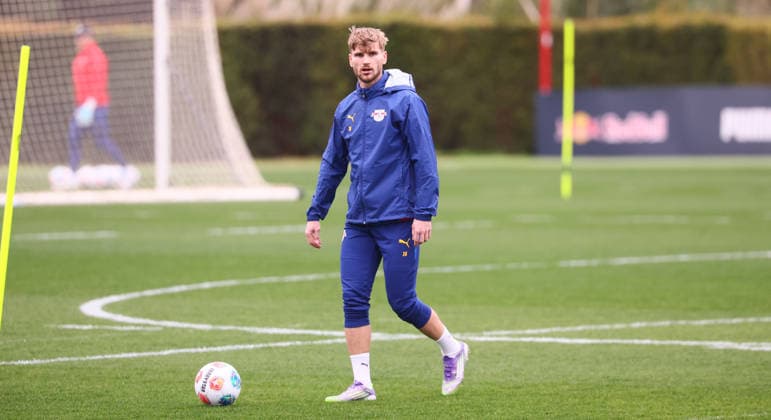Almancil, 02.01.2026, Hotel Conrad Algarve Trainingsareal The Campus, Fussball, Trainingscamp von Bundesligist RB Leipzig in Vorbereitung auf die Rückrunde der Saison 2025 26. , Im Bild; Timo Werner (36, RB Leipzig). ,