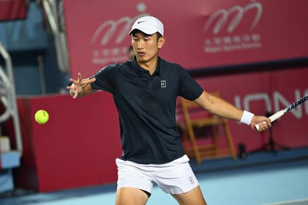 Hong Kong Tennis Open(ATP250) - Day 6 Juncheng Shang, a Chinese tennis player, during a match at the Hong Kong Tennis Open(ATP250) on January 9, 2026 in Hong Kong. (Photo by Kobe Li Nexpher Images) Hong Kong