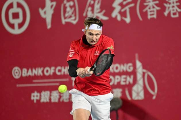 Hong Kong Tennis Open(ATP250) - Day 6 Alexander Bublik, a Kazakhstan tennis player, during a match at the Hong Kong Tennis Open(ATP250) on January 9, 2026 in Hong Kong. (Photo by Kobe Li Nexpher Images) Hong Kong