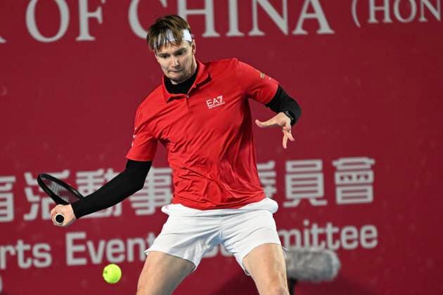 Hong Kong Tennis Open(ATP250) - Day 6 Alexander Bublik, a Kazakhstan tennis player, during a match at the Hong Kong Tennis Open(ATP250) on January 9, 2026 in Hong Kong. (Photo by Kobe Li Nexpher Images) Hong Kong