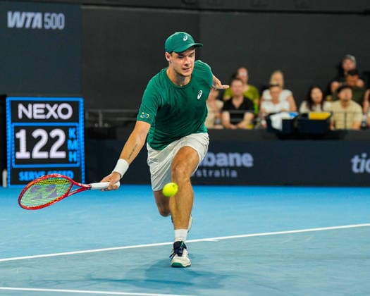 Brisbane International Day Six Queensland Tennis Centre Tennyson Brisbane Queensland 09 January 2026 Brisbane Tennyson Queensland Australia Copyright: xMichaelxGlassx Bris Int - Daniil MEDVEDEV v Kamil MAJCHRZAK-49