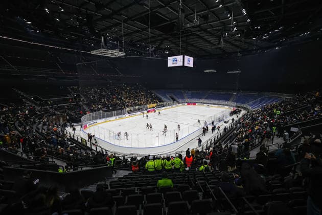 The Inauguration Of The Milano Santagiulia Ice hockey, Eishockey Arena During The Cortina 2026 Winter Olympic Games, Olympische Spiele, Olympia, OS Test Event In Milan An internal view of the arena during the inauguration of the Milano Santa Giulia Ice Hockey Arena in Milan, Italy, on January 9, 2026, during the Cortina 2026 Winter Olympic Games Test Event Milan Italy  Copyright: xAlessandroxBremecx originalFilename:bremec-theinaug260109_npt6C.jpg