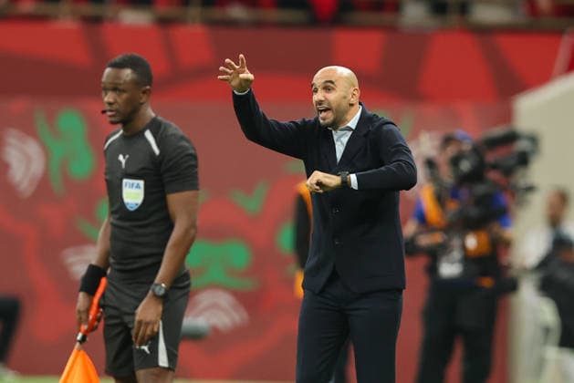 TotalEnergies CAF AFACON Morocco 2025 - Morocco - Cameroon -Stade Moulay Abdellah - Rabat - Morocco Head Coach Walid Regragui of Morocco in action in the Quarterfinal match between Morocco and Cameroon during the Africa Cup of Nations (CAN) 2025 at Prince Moulay Abdellah Stadium in Rabat, on January 09, 2026. Copyright: xloulidiphotox