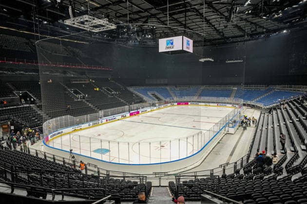 Arena Santagiulia, venue Hockey 1 for Milano Cortina Olympics Games, January 09, 2026, Milan, Italy (photo Gian Mattia DÕAlberto Lapresse) Arena Santagiulia , venue Hockey 1 ai Giochi Olimpiaci di Milano Cortina, 09 Gennaio 2026 , Milano, Italia (photo Gian Mattia DÕAlberto Lapresse)  Copyright: xGianxMattiaxD Albertox-xLaPressex
