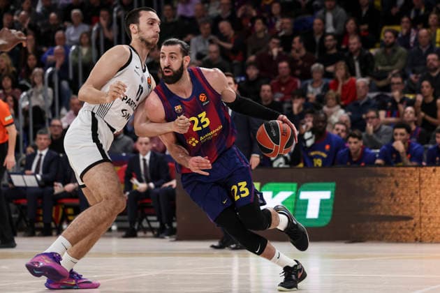 January 9, 2026, Barcelona, Barcelona, Spain: Tornike Shengelia of FC Barcelona, Barca in action during the EuroLeague Regular Season Round 21 match played between FC Barcelona and Partizan Mozzart Bet Belgrade at Palau Blaugrana on January 09, 2026 in Barcelona, Spain. Barcelona Spain - ZUMAa181 20260109_zaa_a181_047 Copyright: xJavierxBorregox