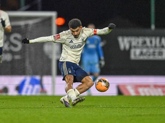 Wrexham v Nottingham Forest Emirates FA Cup Morgan Gibbs-White of Notts Forest during the Emirates FA Cup match at the STÅK Racecourse, Wrexham 09 01 2026 UK Newspapers OUT Copyright: xKarlxVallantinex FIL-22769-0129