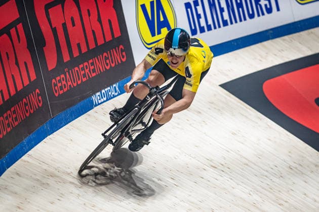 GILL Archie: Sixdays Bremen 2026 Team 4 - VELO TRACK - GILL Archie ( GBR ) Querformat - quer - horizontal - Landscape - Event Veranstaltung: Sixdays Bremen 2026 - Category Kategorie: Cycling - Track cycling, Rad, Radsport, Bahnrad, Bahn Sixdays - Elite Men - Location Ort: Europe Germany - Bremen - ÖVB Arena - Discipline: Sprint - Distance: 166 m - Date Datum: 09.01.2026 Friday Day 1 -