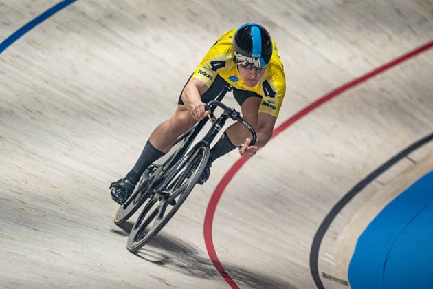 GILL Archie: Sixdays Bremen 2026 Team 4 - VELO TRACK - GILL Archie ( GBR ) Querformat - quer - horizontal - Landscape - Event Veranstaltung: Sixdays Bremen 2026 - Category Kategorie: Cycling - Track cycling, Rad, Radsport, Bahnrad, Bahn Sixdays - Elite Men - Location Ort: Europe Germany - Bremen - ÖVB Arena - Discipline: Sprint - Distance: 166 m - Date Datum: 09.01.2026 Friday Day 1 -