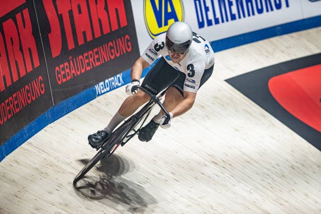 BOCK Benjamin: Sixdays Bremen 2026 Team 3 - BOBRINK - BOCK Benjamin ( GER ) Querformat - quer - horizontal - Landscape - Event Veranstaltung: Sixdays Bremen 2026 - Category Kategorie: Cycling - Track cycling, Rad, Radsport, Bahnrad, Bahn Sixdays - Elite Men - Location Ort: Europe Germany - Bremen - ÖVB Arena - Discipline: Sprint - Distance: 166 m - Date Datum: 09.01.2026 Friday Day 1 -