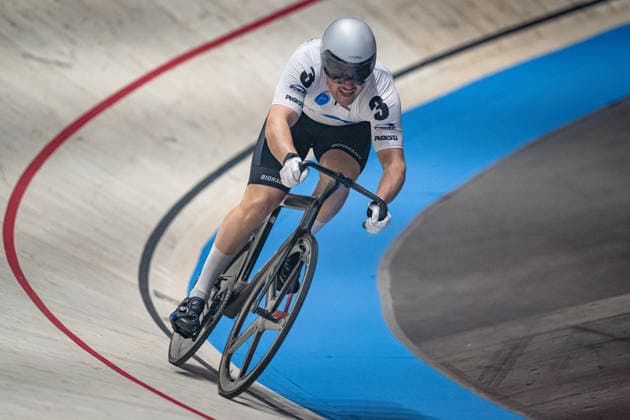 BOCK Benjamin: Sixdays Bremen 2026 Team 3 - BOBRINK - BOCK Benjamin ( GER ) Querformat - quer - horizontal - Landscape - Event Veranstaltung: Sixdays Bremen 2026 - Category Kategorie: Cycling - Track cycling, Rad, Radsport, Bahnrad, Bahn Sixdays - Elite Men - Location Ort: Europe Germany - Bremen - ÖVB Arena - Discipline: Sprint - Distance: 166 m - Date Datum: 09.01.2026 Friday Day 1 -
