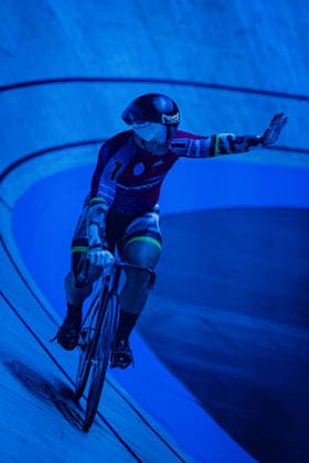 FÖRSTEMANN Robert: Sixdays Bremen 2026 Team 1 - BOBRINK - FÖRSTEMANN Robert ( GER ) Hochformat - Hoch - Vertikal - Portrait - Event Veranstaltung: Sixdays Bremen 2026 - Category Kategorie: Cycling - Track cycling, Rad, Radsport, Bahnrad, Bahn Sixdays - Elite Men - Location Ort: Europe Germany - Bremen - ÖVB Arena - Discipline: Sprint - Distance: 166 m - Date Datum: 09.01.2026 Friday Day 1 -