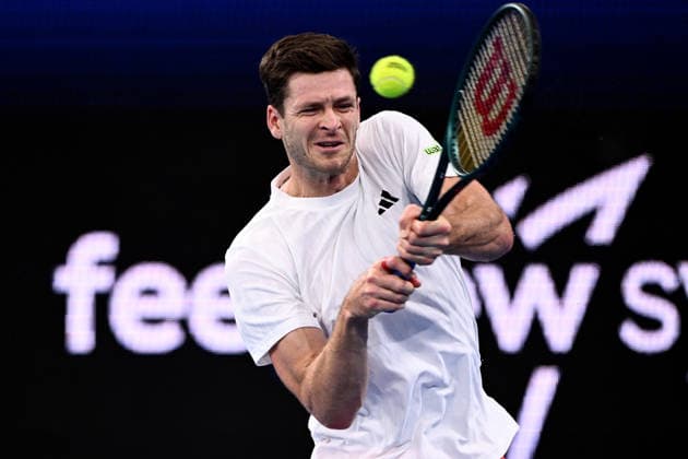 TENNIS UNITED CUP SYDNEY, Hubert Hurkacz of Poland plays a return shot in his match against Taylor Fritz of the USA, during the semi final between the USA and Poland in the 2026 United Cup at Ken Rosewall Arena in Sydney, Saturday, January 10, 2026. ( NO ARCHIVING, EDITORIAL USE ONLY SYDNEY NEW SOUTH WALES AUSTRALIA  Copyright: xDANxHIMBRECHTSx 20260110141120224548