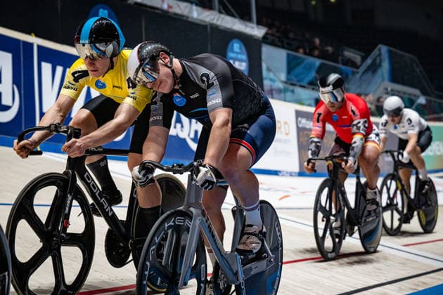 FÖRSTEMANN Robert, ROTHERHAM Matthew, BOCK Benjamin, GILL Archie: Sixdays Bremen 2026 Team 1 - BOBRINK - FÖRSTEMANN Robert ( GER ) - Team 2 - VELO TRACK - ROTHERHAM Matthew ( GBR ) - Team 3 - BOBRINK - BOCK Benjamin ( GER ) - Team 4 - VELO TRACK - GILL Archie ( GBR ) Querformat - quer - horizontal - Landscape - Event Veranstaltung: Sixdays Bremen 2026 - Category Kategorie: Cycling - Track cycling, Rad, Radsport, Bahnrad, Bahn Sixdays - Elite ... - Location Ort: Europe Germany - Bremen - ÖVB Arena - Discipline: Keirin - Distance: ... m - Date Datum: 09.01.2026 Friday Day 1 -
