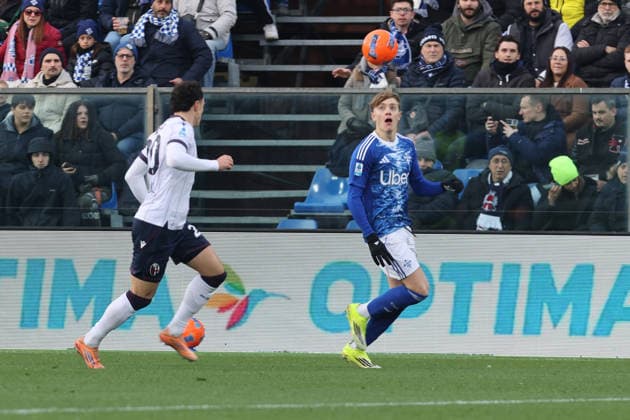 ComoÕs ComoÕs Jesus Rodriguez during the Serie A soccer match between Como and Bologna at the Giuseppe Sinigaglia stadium in Como, north Italy - January 10, 2026 - Soccer.  Copyright: xAntonioxSaiai LaPressex