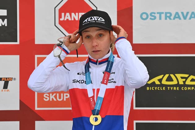 Mistrovstvi Ceske republiky v cyklokrosu: zeny, 10. ledna 2026, Dolni oblast Vitkovice, Ostrava. Vitezka Kristyna Zemanova (VIF CICLING TEAM) (CTKxPhoto JaroslavxOzana) CTKPhotoP2026011003918  CTKPhotoP2026011003918