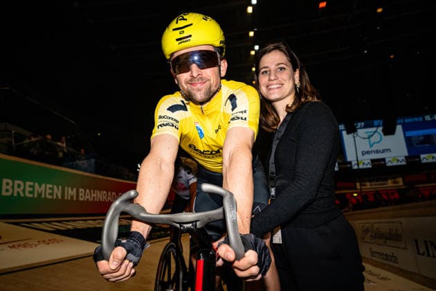 WINKLER Oskar: Sixdays Bremen 2026 Team 7 - BO CONCEPT - WINKLER Oskar ( DEN ) - Black - Querformat - quer - horizontal - Landscape - Event Veranstaltung: Sixdays Bremen 2026 - Category Kategorie: Cycling - Track cycling, Rad, Radsport, Bahnrad, Bahn Sixdays - Elite Men - Location Ort: Europe Germany - Bremen - ÖVB Arena - Discipline: Derny Race - Distance: ... m - Date Datum: 09.01.2026 Friday Day 1 -