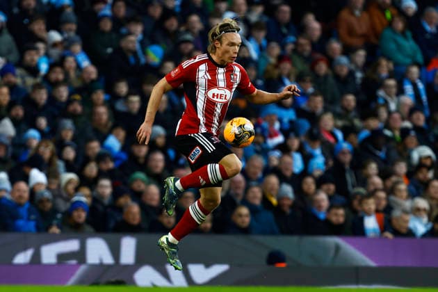 Manchester City v Exeter City, Manchester, UK - 10 January 2026 Ilmari Niskanen of Exeter City during the Emirates FA Cup Round 3 match between Manchester City and Exeter City at The Etihad Stadium on 10 January 2026 in Manchester, England (Photo by Steve Taylor PPAUK) Manchester The Etihad Stadium Greater Manchester England Copyright: xStevexTaylor PPAUKx PPA-239558