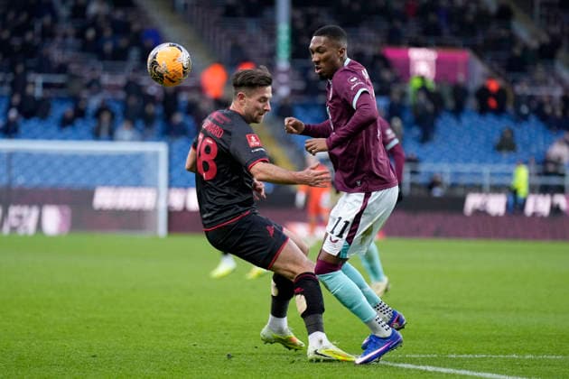 Burnley v Millwall, Burnley, UK - 10 Jan 2026 Jaidon Anthony of Burnley during the Emirates FA Cup match between Burnley and Millwall at Turf Moor, Burnley on 10 January 2026 ( Burnley Turf Moor Burnley England Copyright: xHarryxCornish PPAUKx PPA-239573