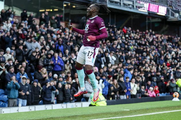 Emirates FA Cup Third Round Burnley v Millwall Loum Tchaouna of Burnley celebrates after scoring to make it 2-0 during the Emirates FA Cup Third Round match Burnley vs Millwall at Turf Moor, Burnley, United Kingdom, 10th January 2026 (Photo by Jorge Horsted News Images) Burnley Turf Moor Lancashire United Kingdom Copyright: xJorgexHorsted NewsxImagesx